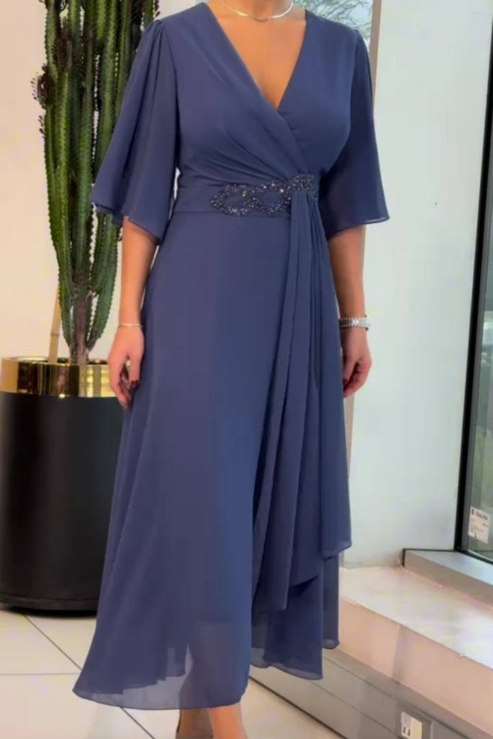 Lioraine | Elegante soepel vallende midi jurk