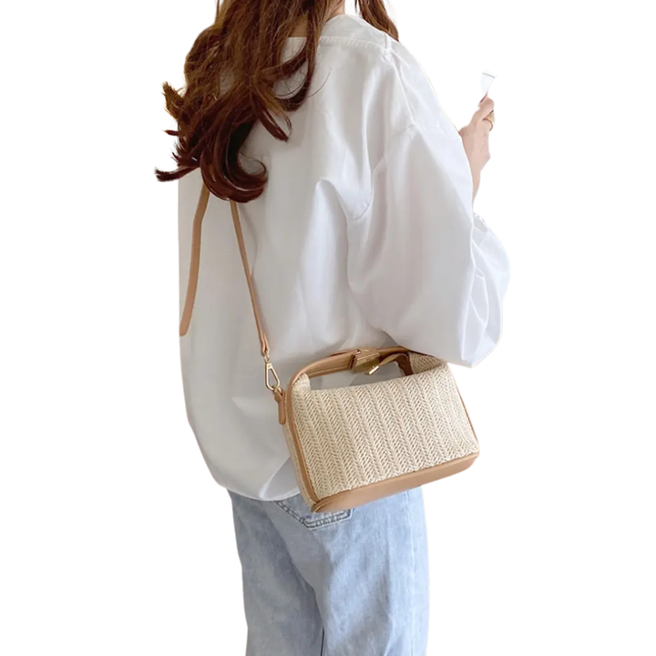 Paloma™ | Woven straw crossbody schoudertas