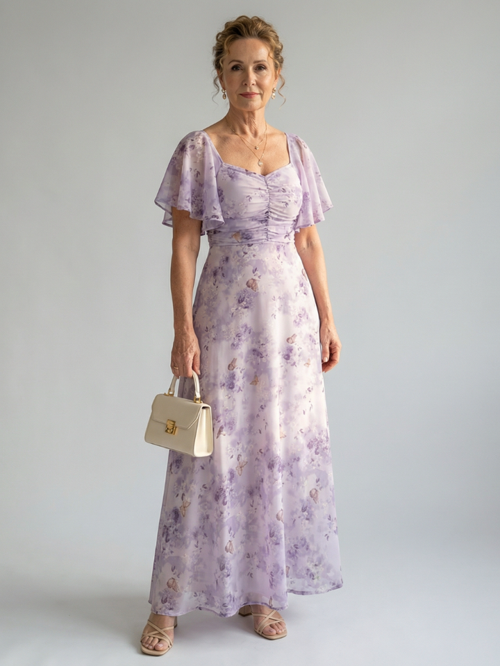 Vaelis | Flutter sleeve midi jurk
