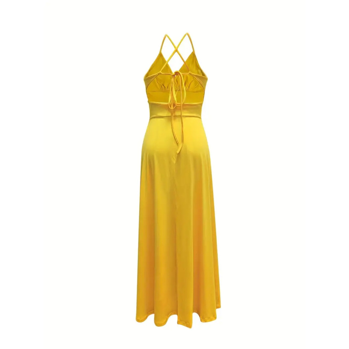 Roxanne™ | Stijlvol spaghetti strap slit maxi jurk