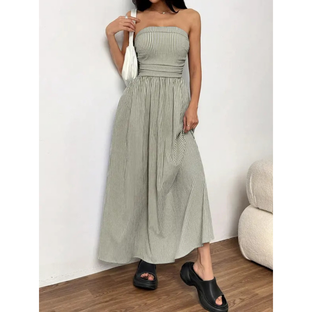 Trelly™ | Klassieke gestreepte summer tube maxi jurk