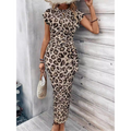 Feliciati™ | Chique bodycon jurk with crew neck flutter sleeves