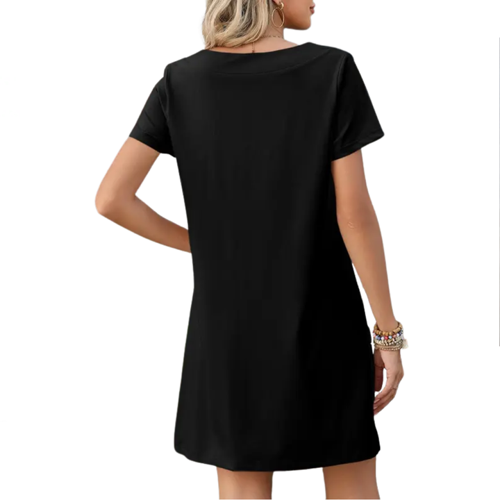 Clarissea | Breezy square-neck mini jurk
