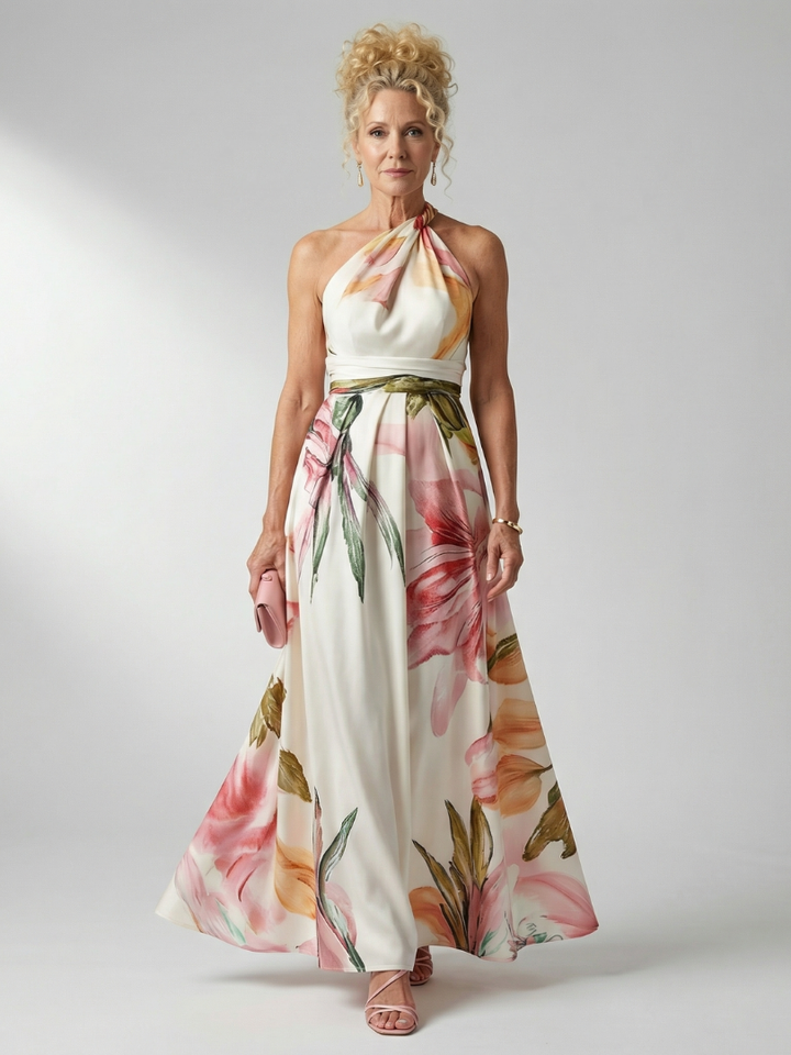Amiel | Light bloemen maxi jurk