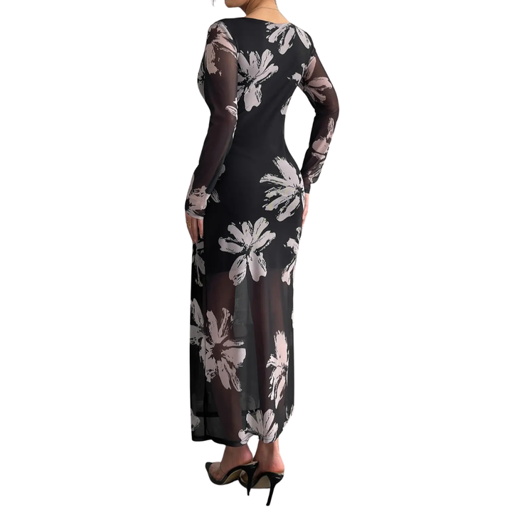 Meadow™ | Elegante bloemen maxi jurk