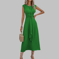 Reese™ | Elegante zonder mouwen ronde hals maxi jurk