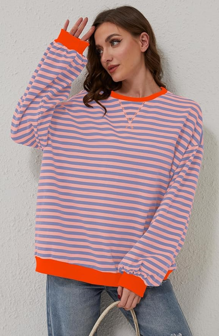 Ashley | Playful gestreepte trui
