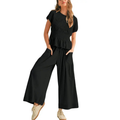 Charlene™ | Relaxte 2-piece smocked top and wide-leg broek set