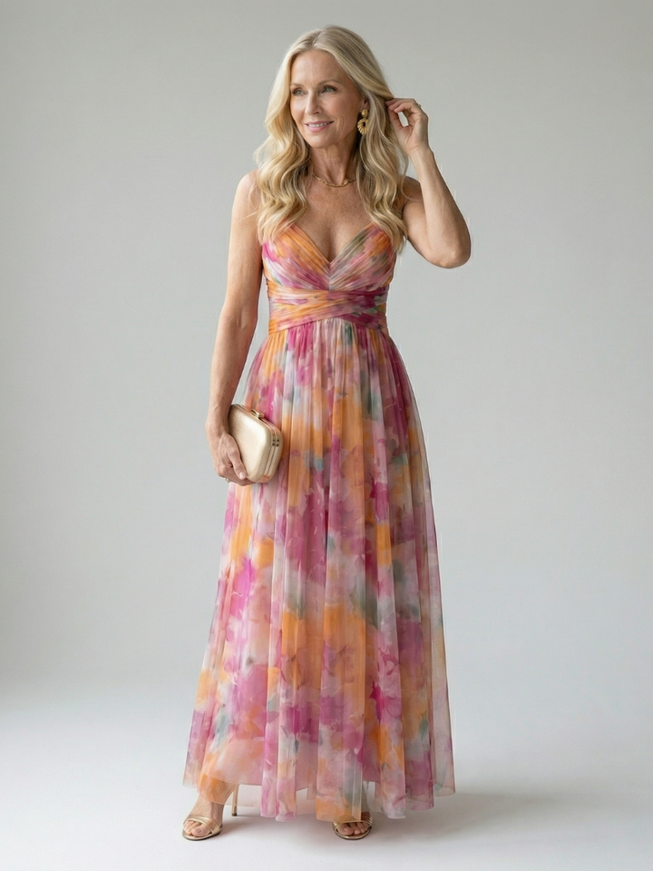 Isel | Zachte wrap maxi jurk