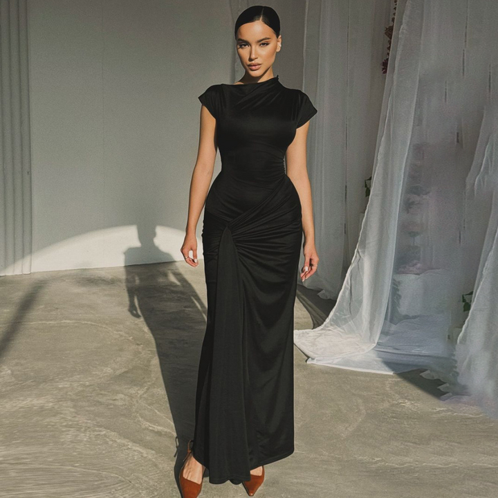 Miriam™ | Elegante wrap ruched bodycon formal jurk
