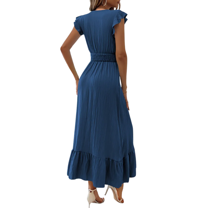 Velara™ | Shirred V-hals zomerjurk