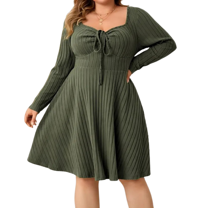 Victoria™ | Cozy a-line ribbed jurk