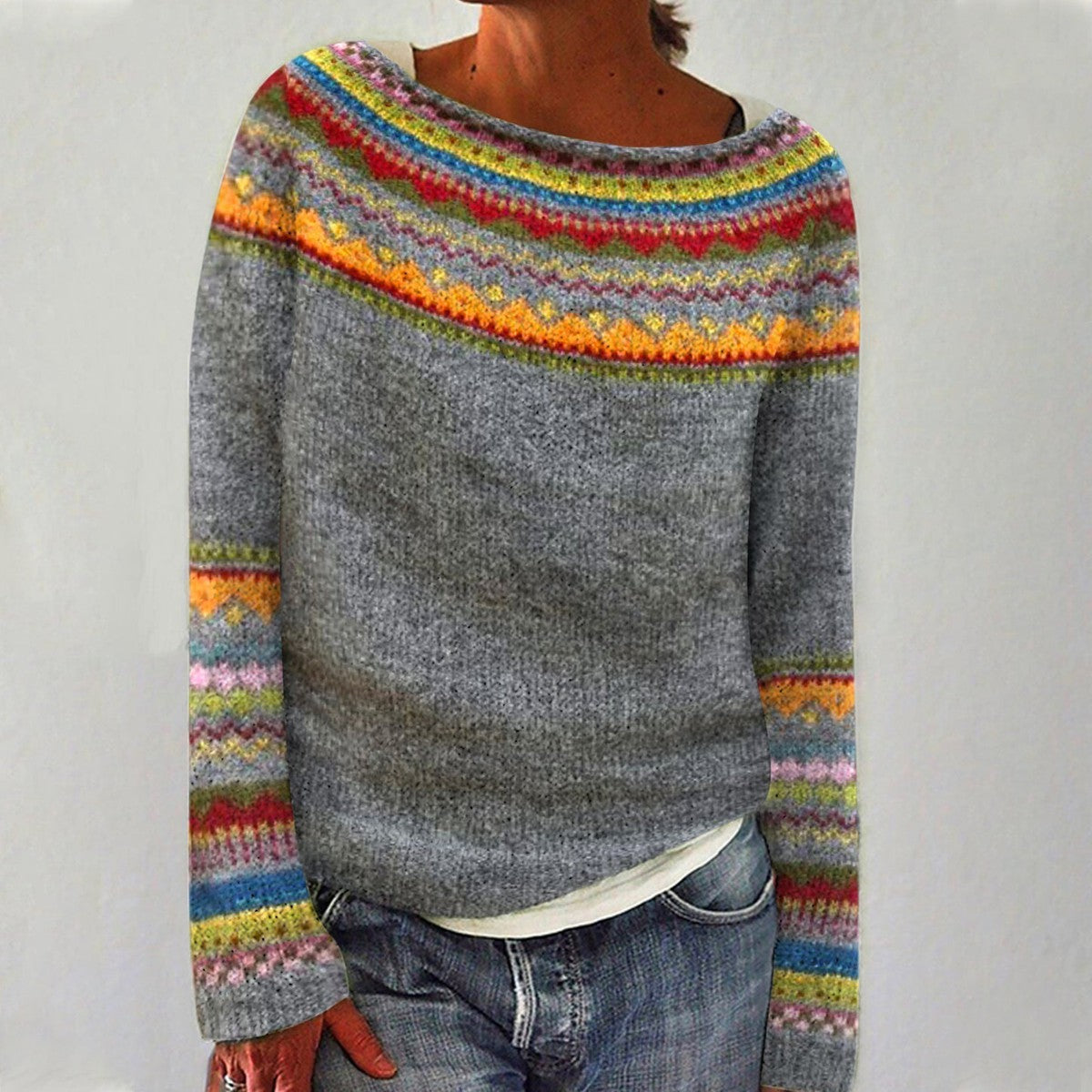 Celine™ | Multicolor fair isle trui