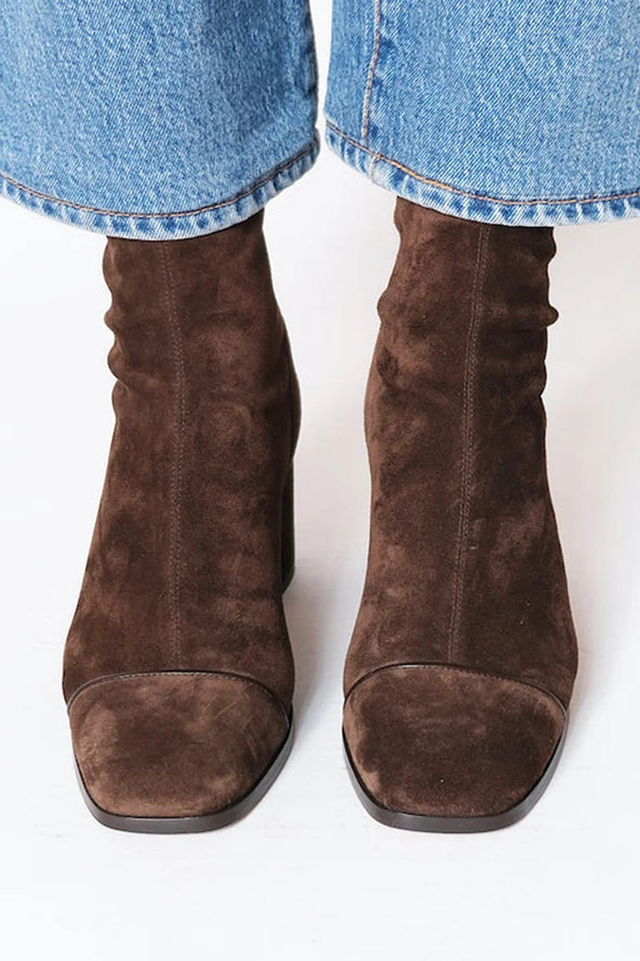 Victoria | Square toe heeled laarzen