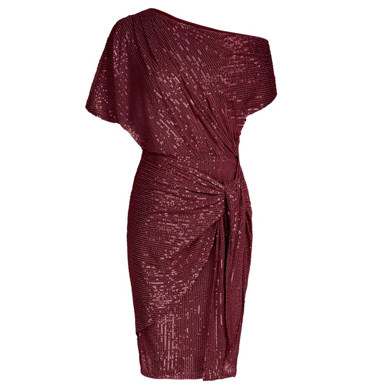 Aurelia™ | Elegante sequined off-shoulder bodycon party jurk