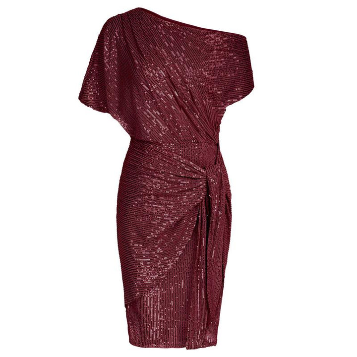 Aurelia™ | Elegante sequined off-shoulder bodycon party jurk