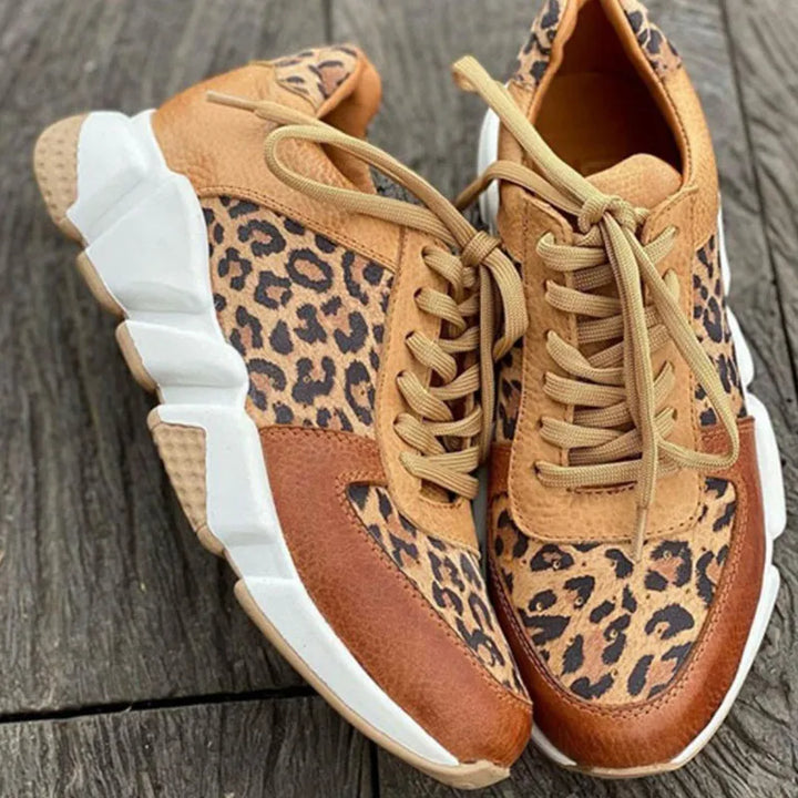 Ember | Comfortabele leopard sneakers