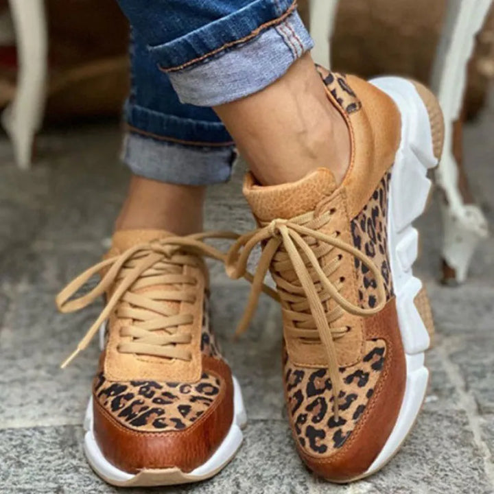 Ember | Comfortabele leopard sneakers