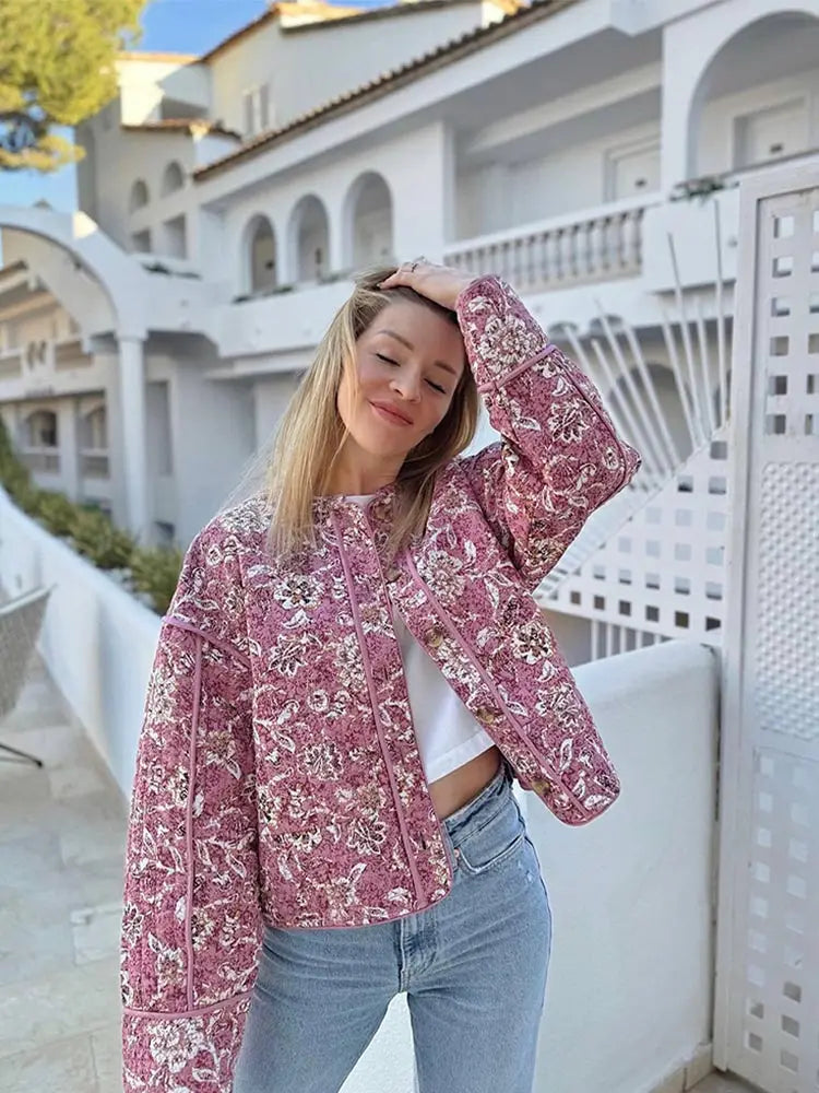 Nicole™ | Trendy met print jas
