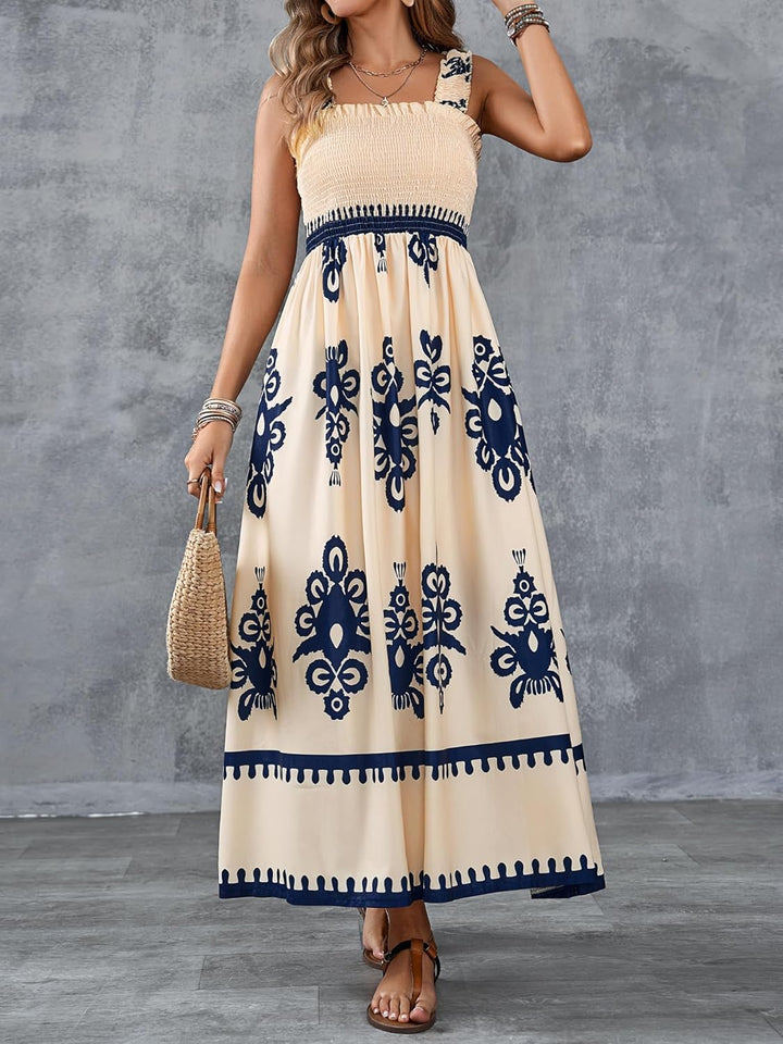 Valencia | Zonder mouwen square neck jurk