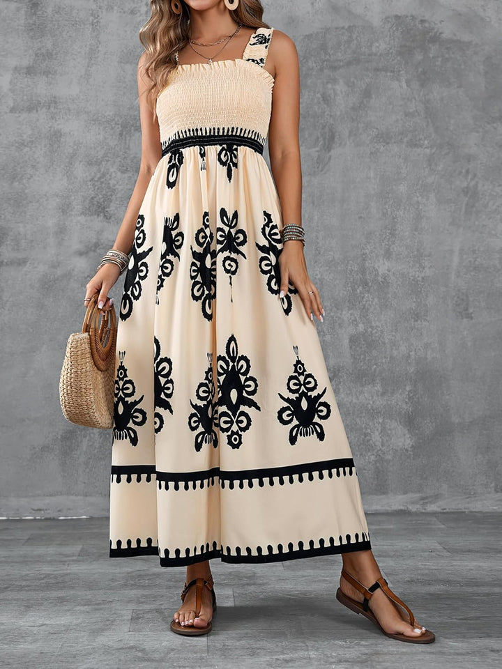 Valencia | Zonder mouwen square neck jurk