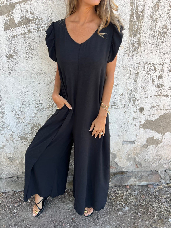 Cassandra™ | Trendy V-hals jumpsuit