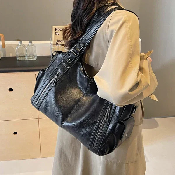 Rae™ | Klassieke leather handtas