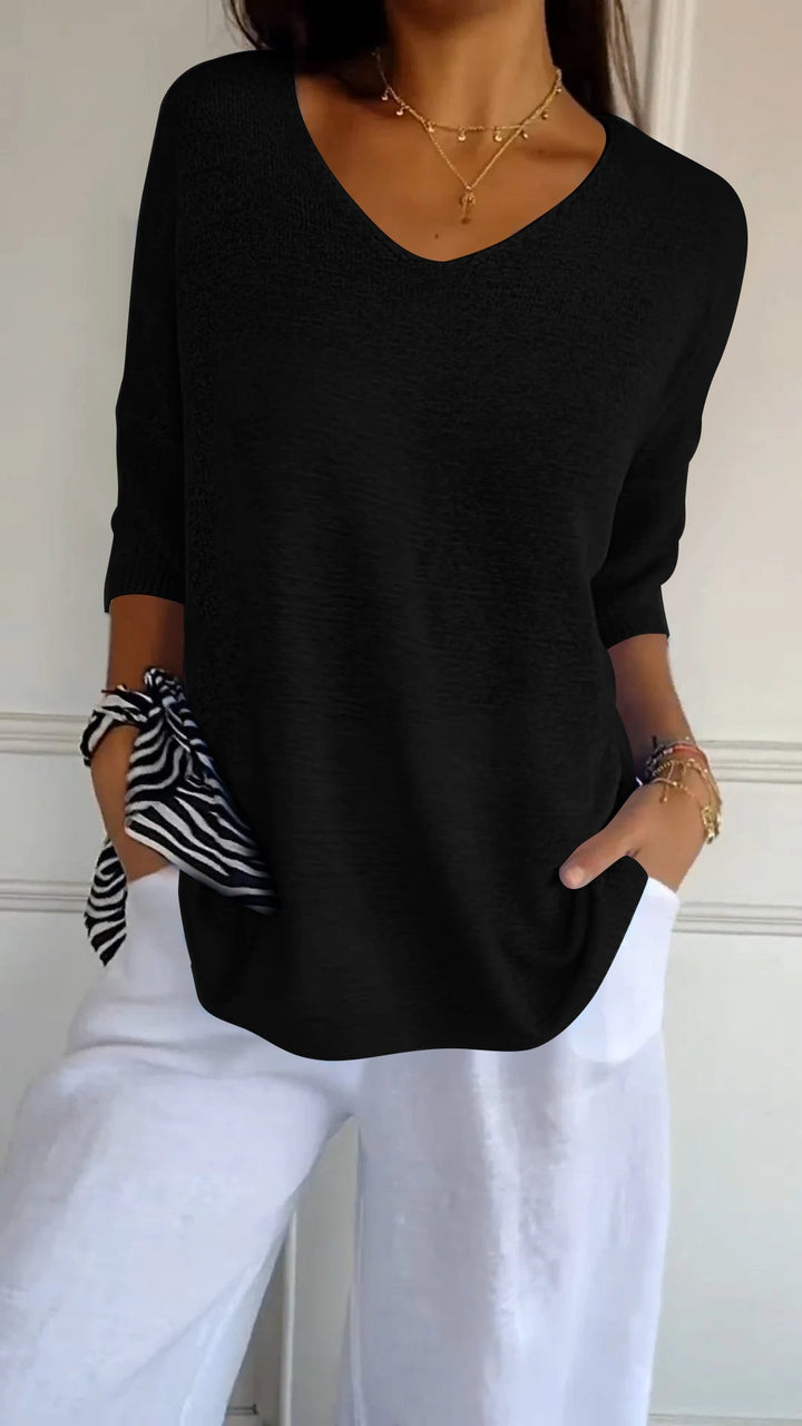 Lauren™ | Casual top met V-hals