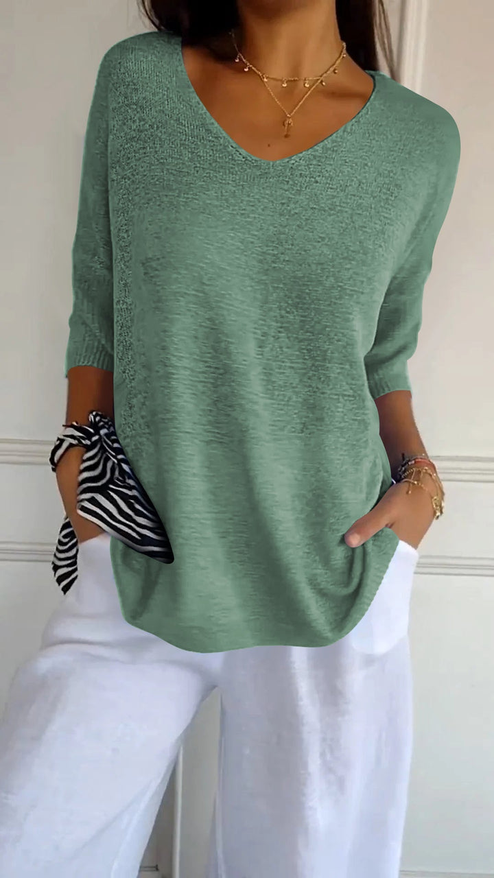 Lauren™ | Casual top met V-hals