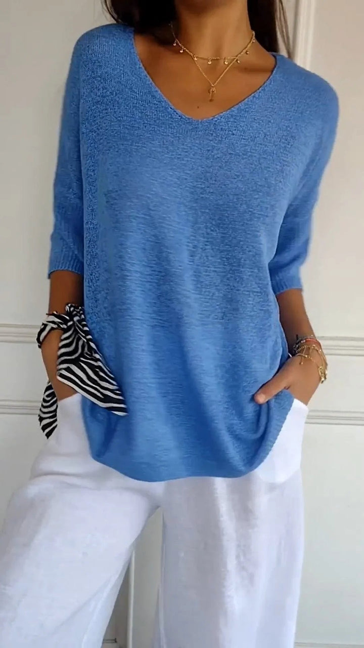 Lauren™ | Casual top met V-hals