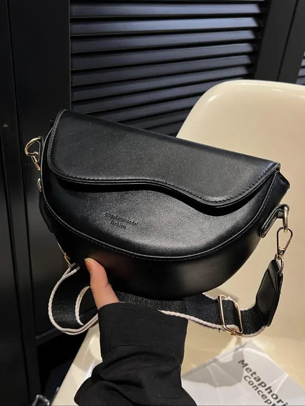 Gabi™ | Simple small satchel tas versatile flip cover crossbody schoudertas