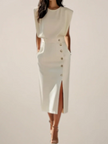 Alisette | Midi Dress with Side Slit