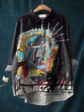 Matilda | Vintage abstract figure painting art print casual shirt