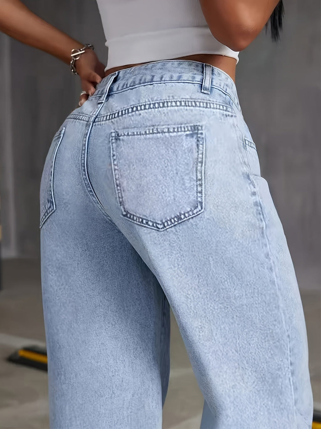 Philippa™ | Trendy high-waist denim