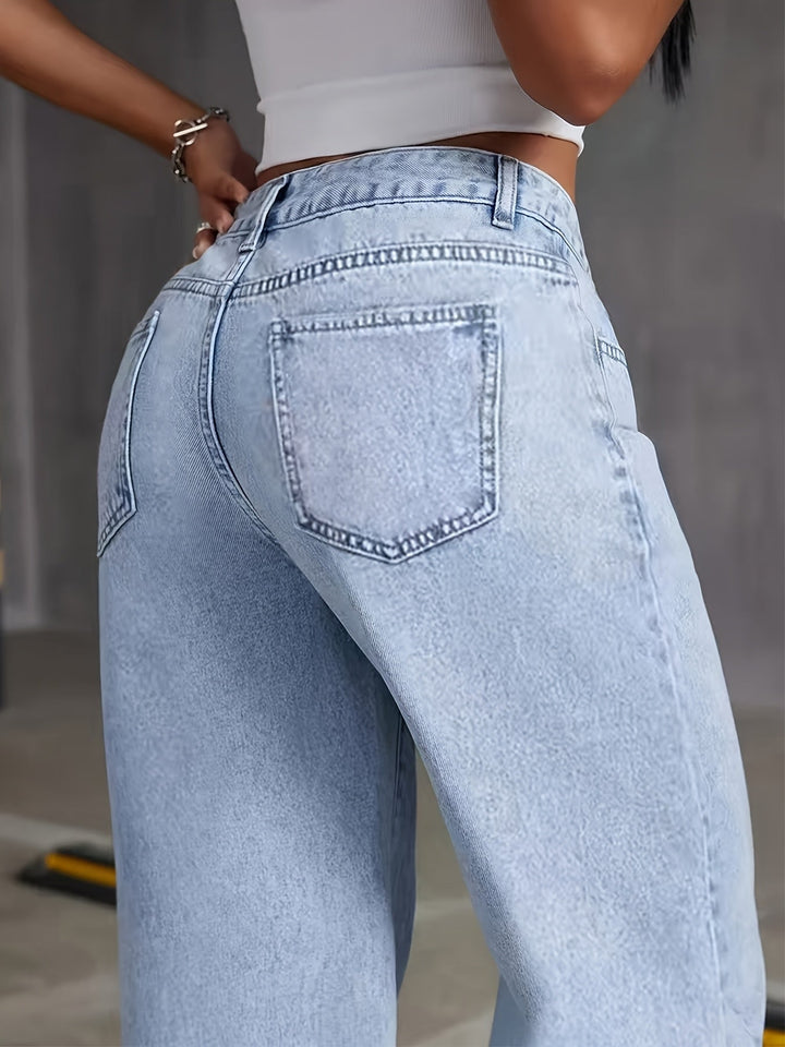 Philippa™ | Trendy high-waist denim