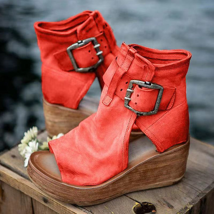 Elana | Stijlvolle orthopedische boho sleehaksandalen