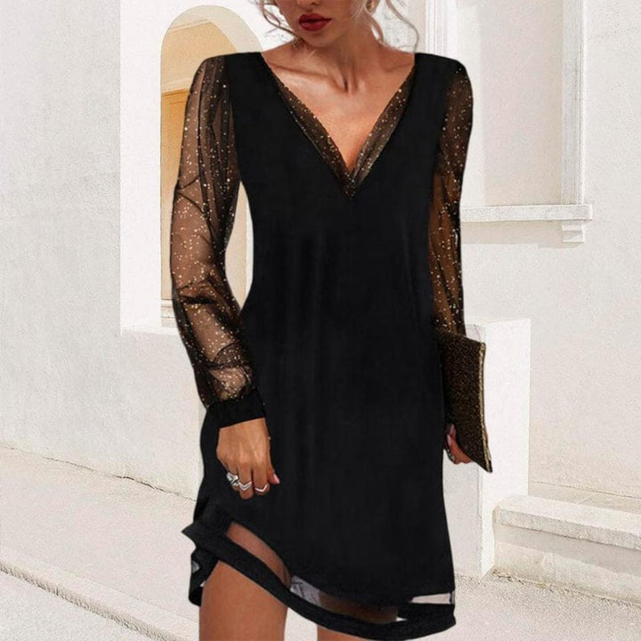 Lila™ | Lace sleeve jurk