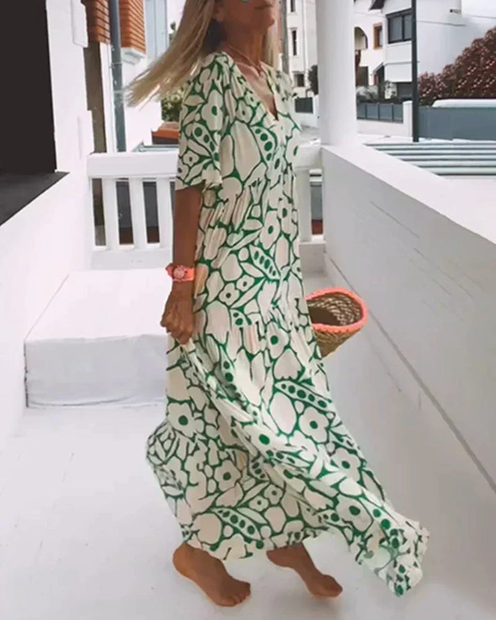 Delia | Moderne bloemenjurk