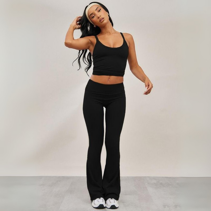 Ariana™ | Casual cami top and flare leg broek set