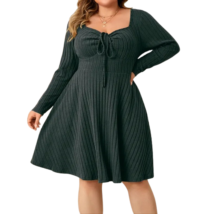 Victoria™ | Cozy a-line ribbed jurk
