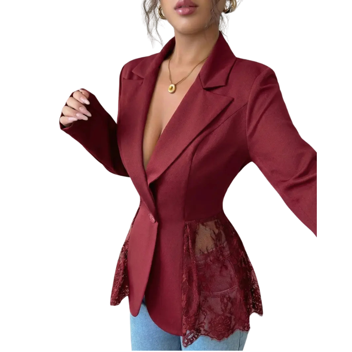 Alexa™ | Elegante lace tailored moderne blazer