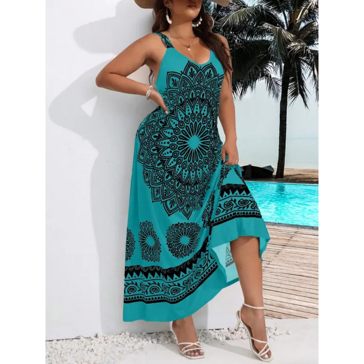 Amariel™ | Casual plus size zonder mouwen summer maxi jurk
