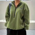 Avalanna™ | Comfy fuzzy half zip lange mouwen sweatshirt