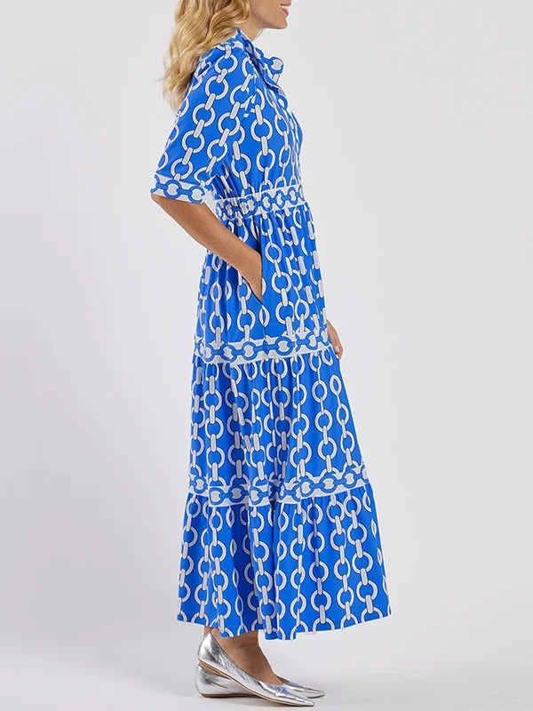 Alyana™ | Chain link midi jurk