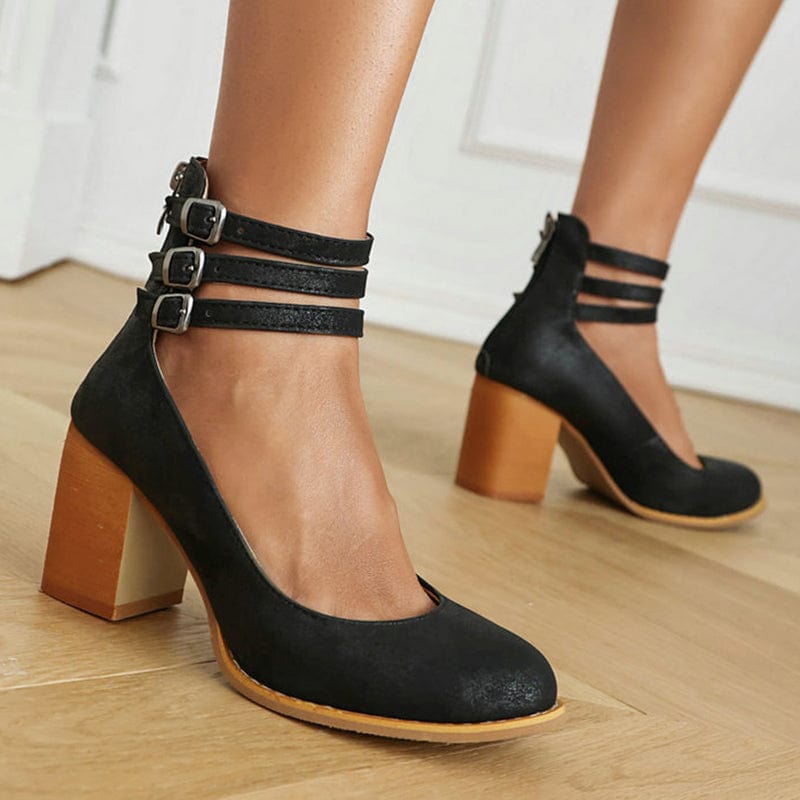 Ariana | Triple buckle hakken