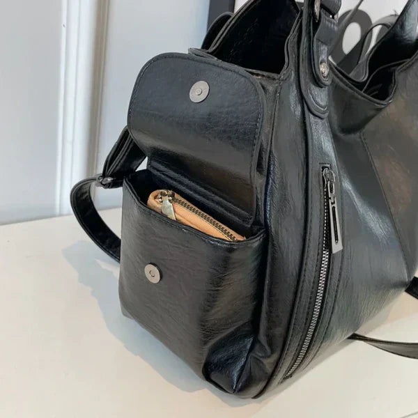 Rae™ | Klassieke leather handtas