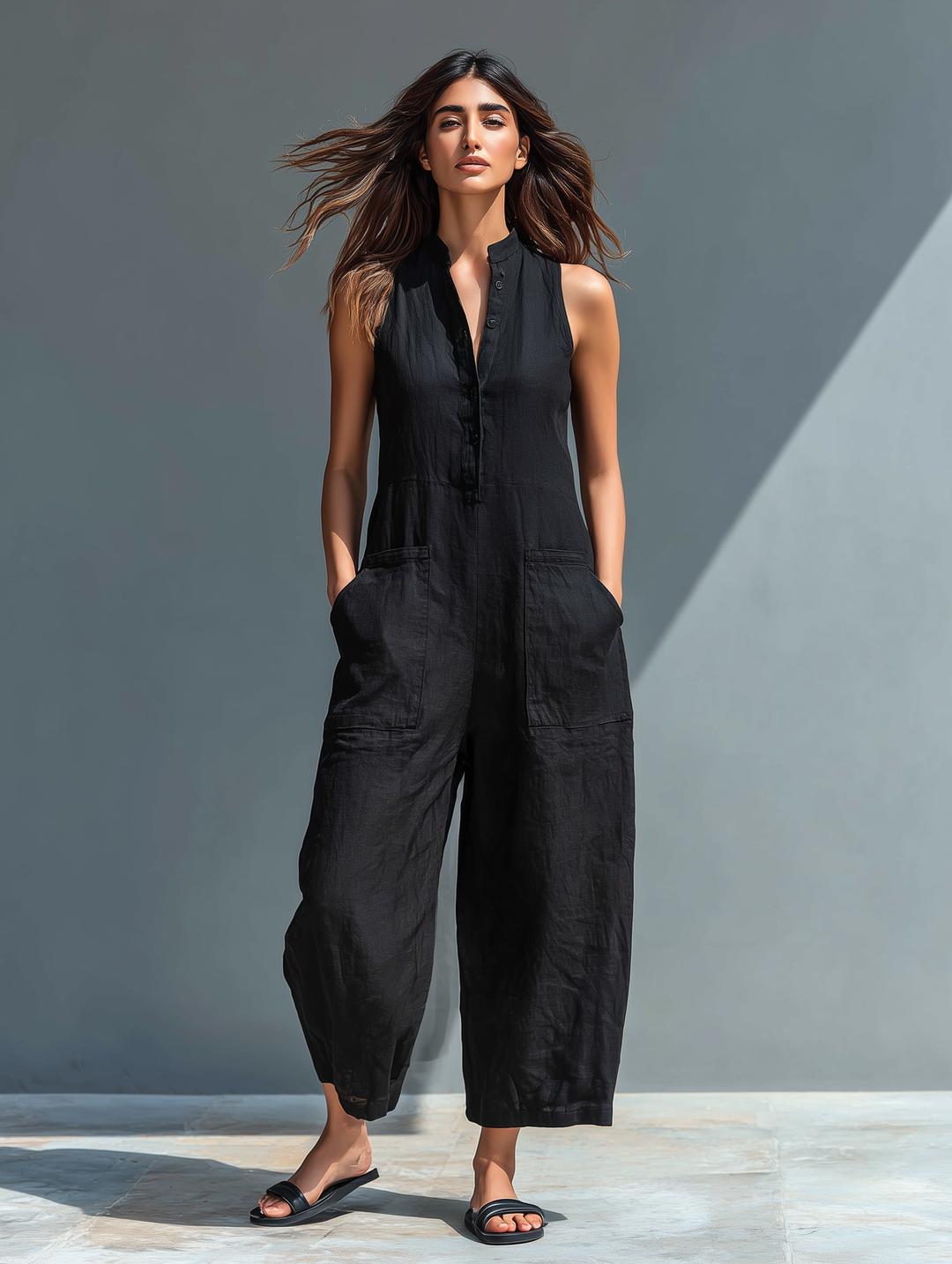 Lucinda | Elegante zonder mouwen jumpsuit