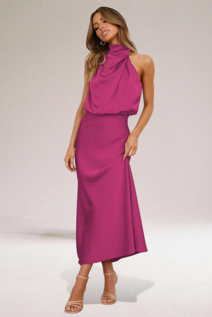 Elara™ | Elegante satin avondjurk