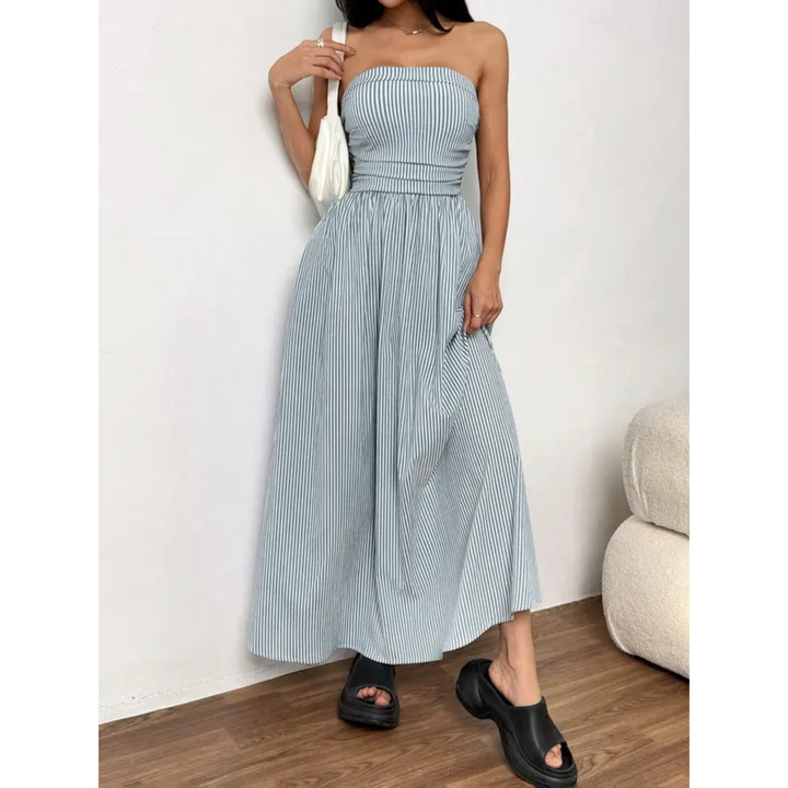 Trelly™ | Klassieke gestreepte summer tube maxi jurk