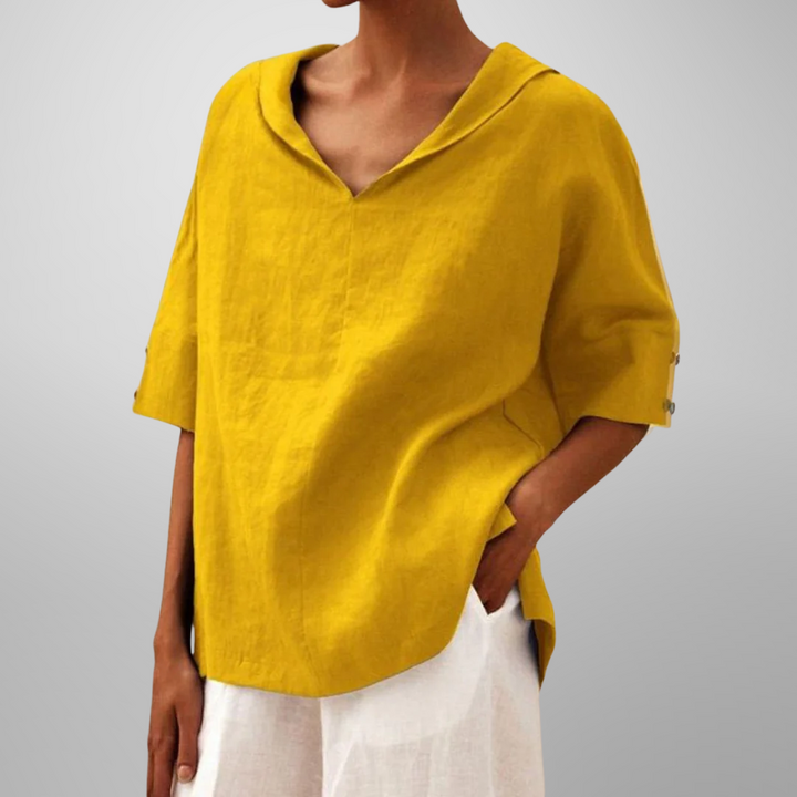 Lucy™ | Cotton loose-fitting blouse